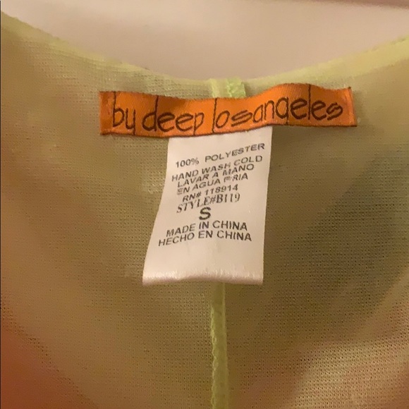 Gauzy Tropical Mini Dress Sz S - Picture 2 of 10